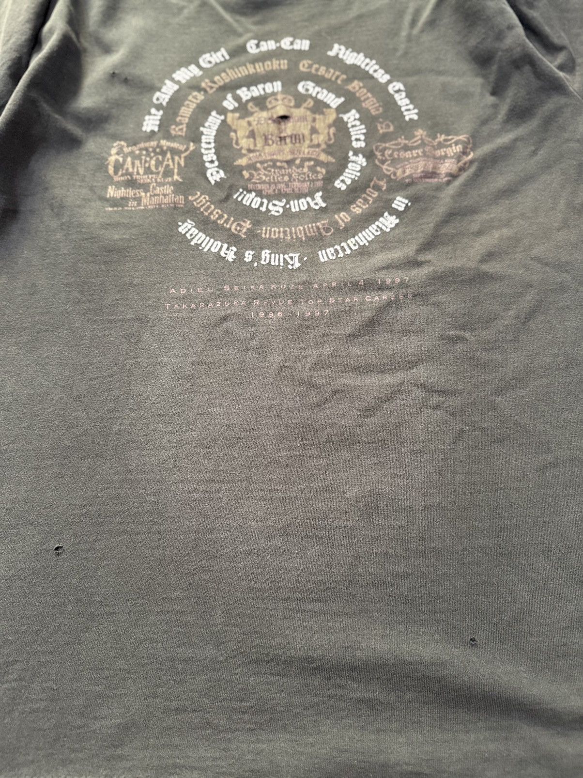 Band Tees Thrashed Vintage 90s Takarazuma Revue Star Career Tee Size US M / EU 48-50 / 2 - 12 Thumbnail