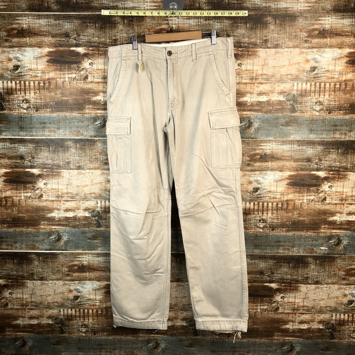 Japanese Brand DL Uniqlo Brown Cargo Multipocket Pants #C213 Size US 33 - 1 Thumbnail