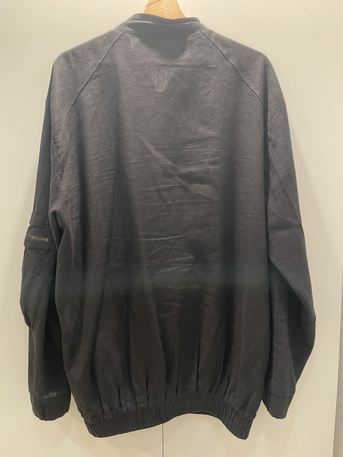 La Haine Inside Us LA HAINE INSIDE US - Linen Bomber Jacket - Sz L - Black Size US L / EU 52-54 / 3 - 3 Thumbnail