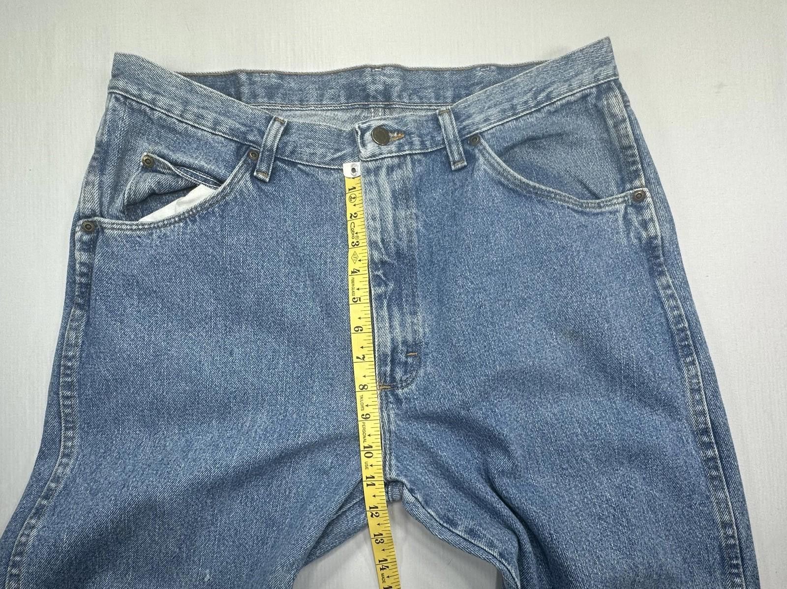 Wrangler Wrangler Straight Leg Denim Jeans Blue Men's 36/34 Size US 36 / EU 52 - 4 Thumbnail