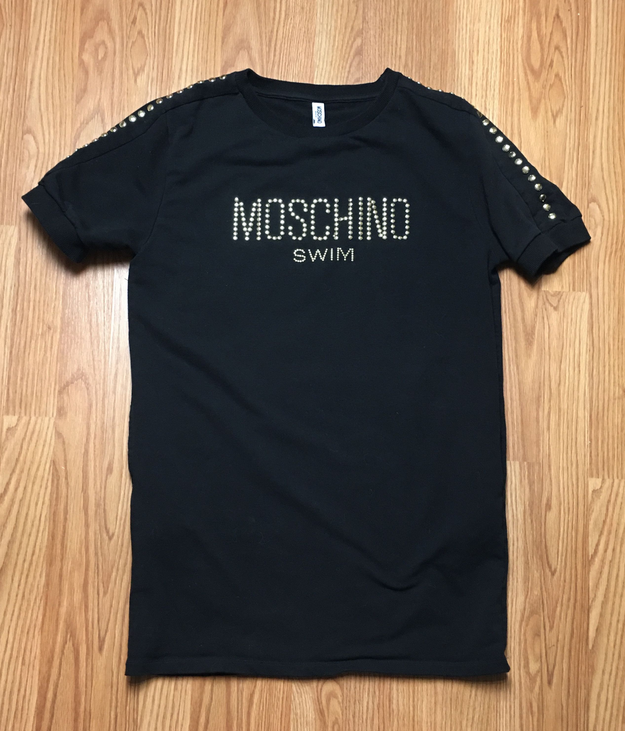 Moschino Moschino Swim Black Logo Dress Size M/S Size M / US 6-8 / IT 42-44 - 10 Thumbnail