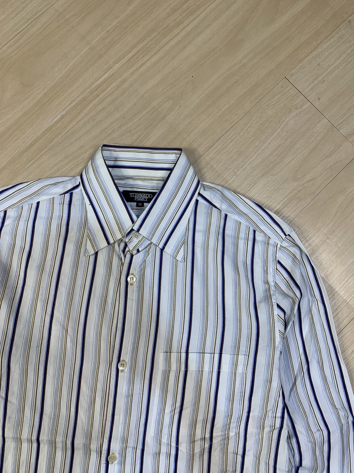 Tornado Mart Tornado Mart Stripe Shirt Size US M / EU 48-50 / 2 - 6 Thumbnail