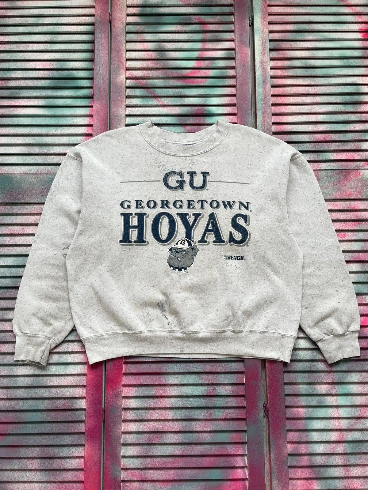 Other Vintage 90s Georgetown Destroy/wash Style Crewneck Size US S / EU 44-46 / 1 - 1 Thumbnail