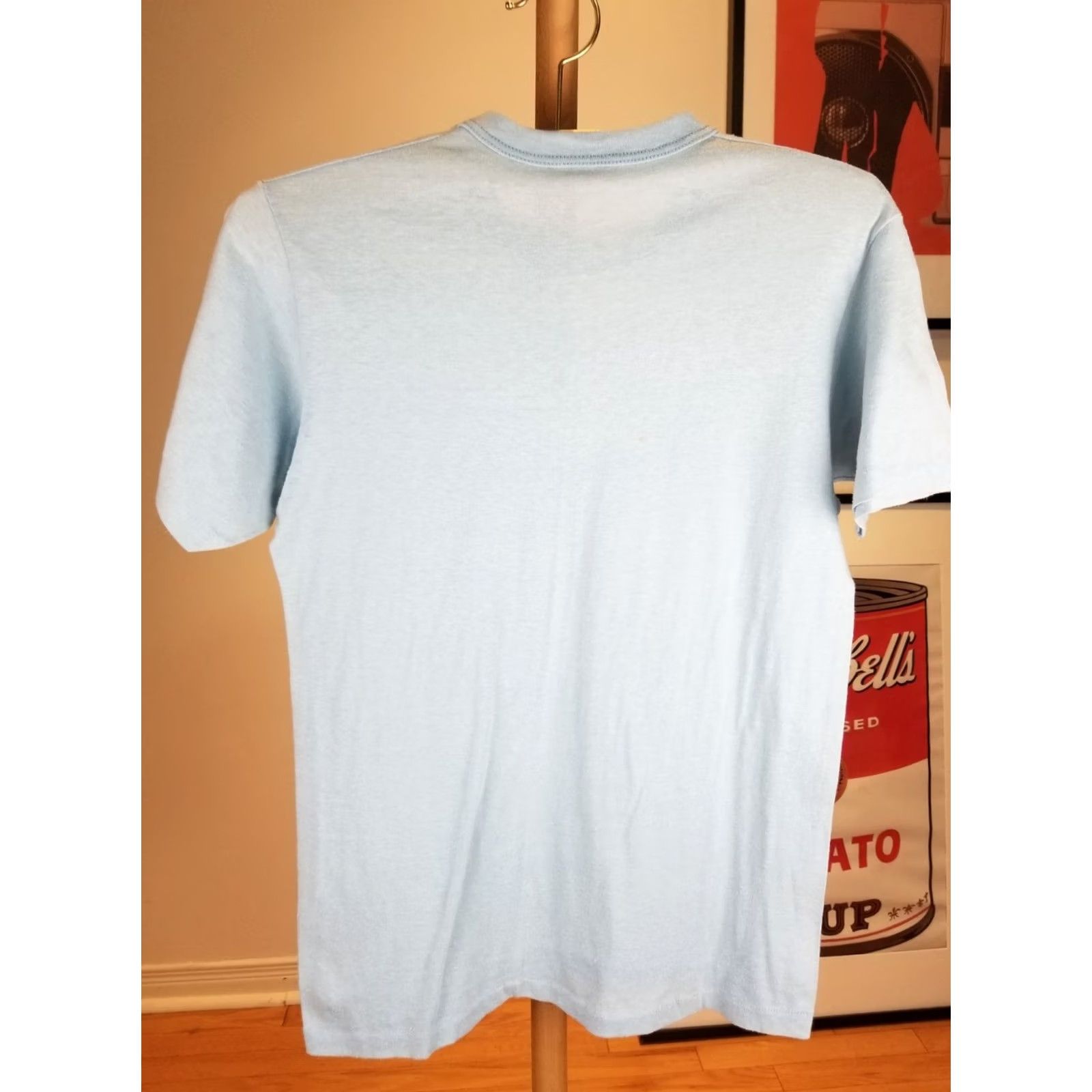 Vintage VINTAGE BLANK UNBRANDED SKY BLUE SINGLE STITCH T-SHIRT SZ MEDIUM Size US M / EU 48-50 / 2 - 5 Thumbnail