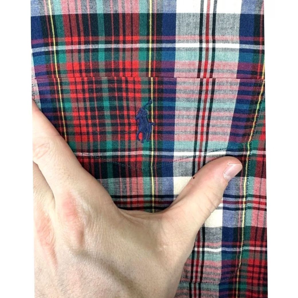 Ralph Lauren Ralph Lauren Shirt Mens XL Button Down Blaire Red Tartan Plaid Pony Long Sleeve Size US XL / EU 56 / 4 - 6 Thumbnail