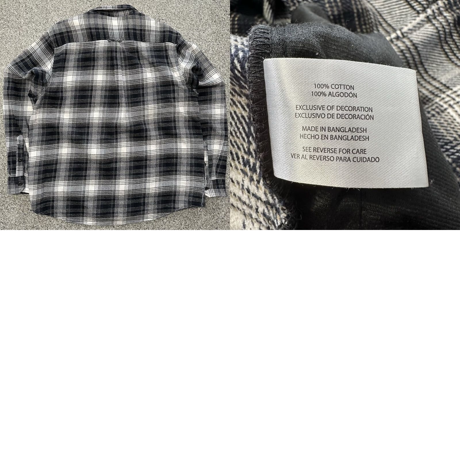 Orvis Orvis Flannel Shacket Mens 2XL Black Plaid Button-Up Shirt Jacket Size US XXL / EU 58 / 5 - 8 Thumbnail