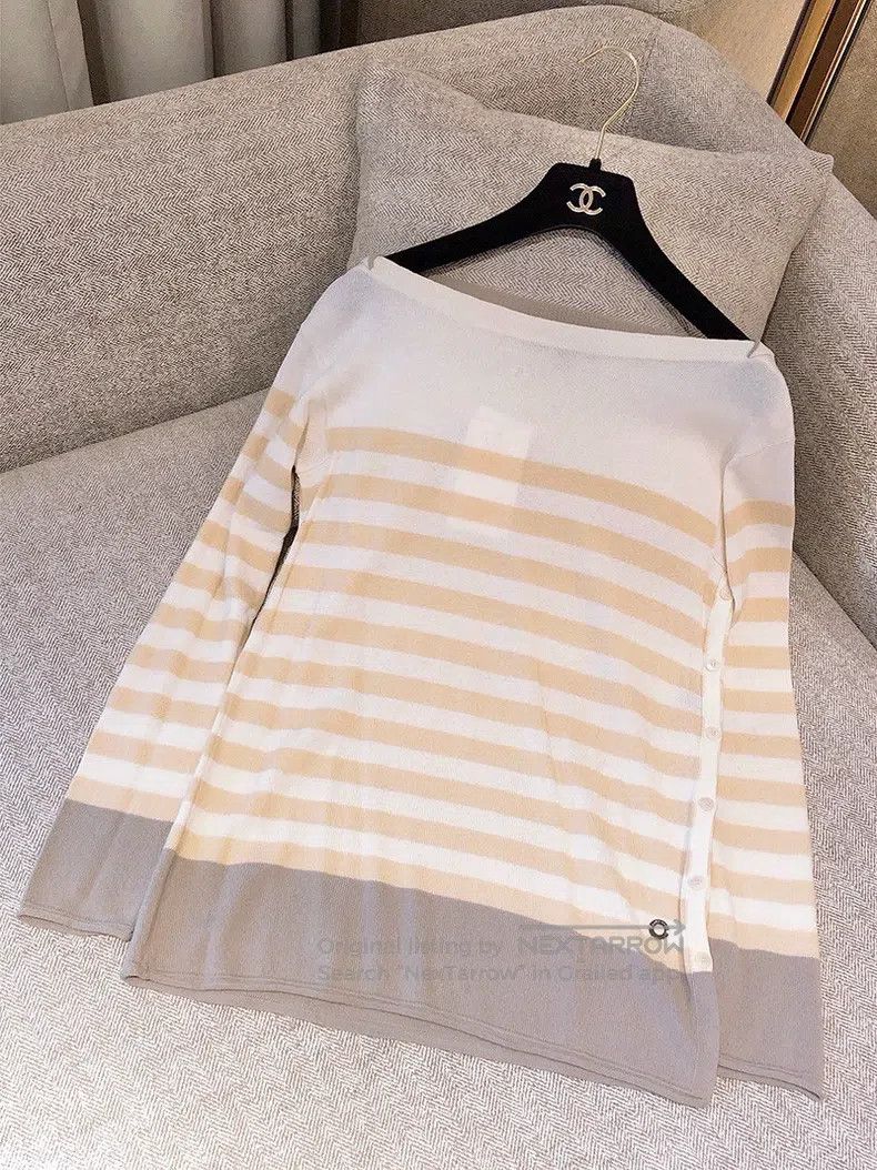 Loro Piana LORO PIANA One-Shoulder Baby Cashmere Knit Top Size XS / US 0-2 / IT 36-38 - 1 Thumbnail