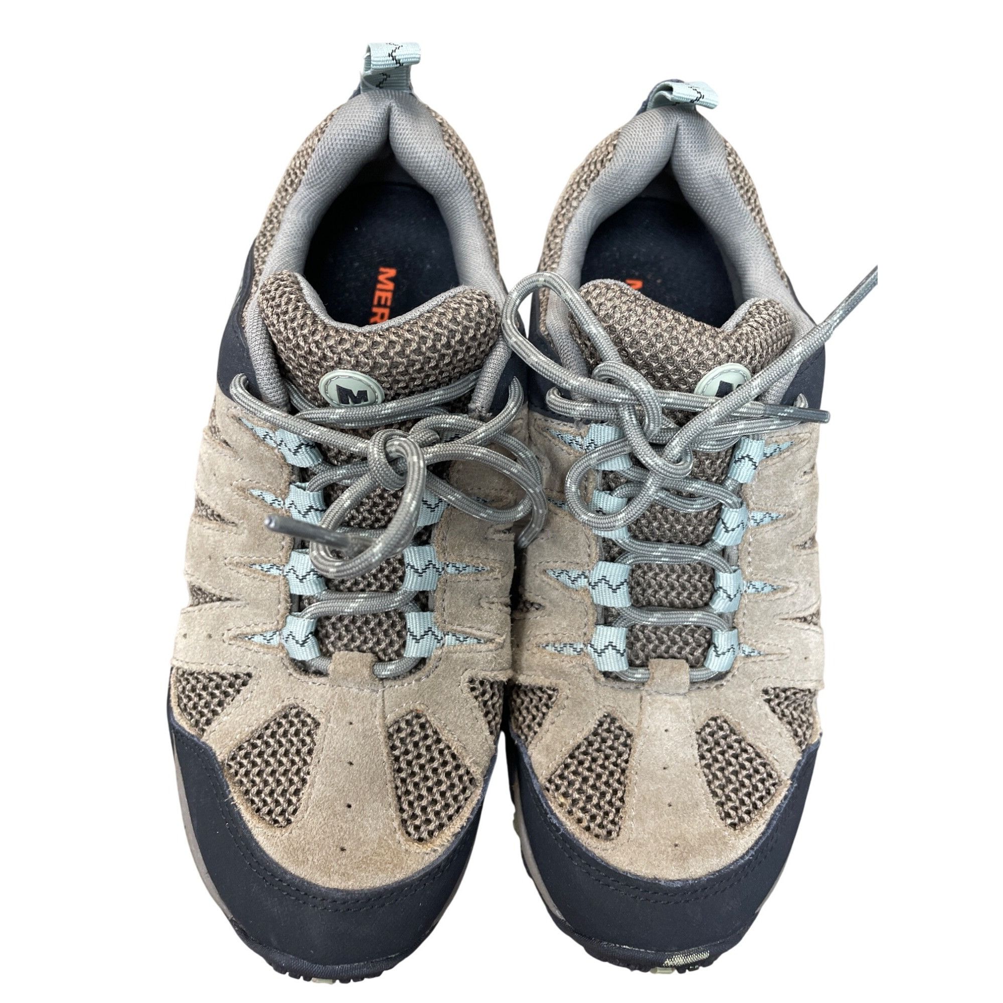 Merrell Merrell Womens Brown Suede Canvas Hiking Shoes Sneakers Size Size US 7.5 / IT 37.5 - 13 Thumbnail