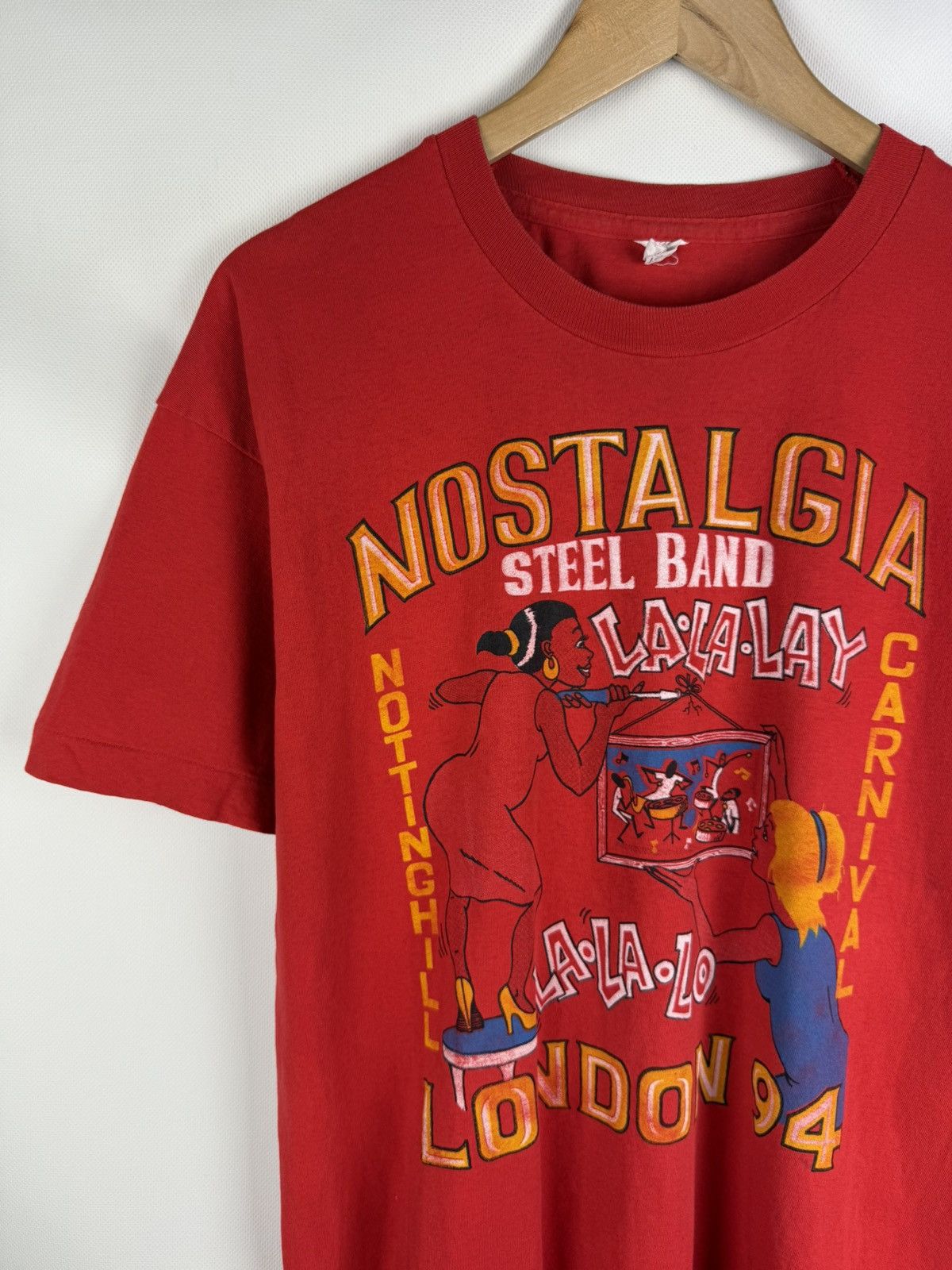 Vintage Nostalgia Steel Band Vintage London 94 T Shirt Tee Size ~ XL Size US XL / EU 56 / 4 - 4 Thumbnail