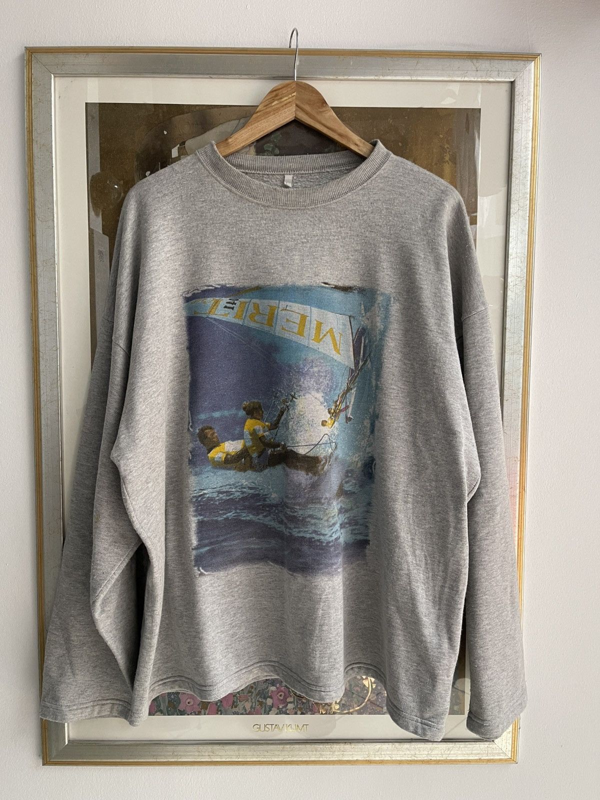 Vintage Vintage Merit Sweatshirt Windsurfing 90s Size US XL / EU 56 / 4 - 1 Thumbnail