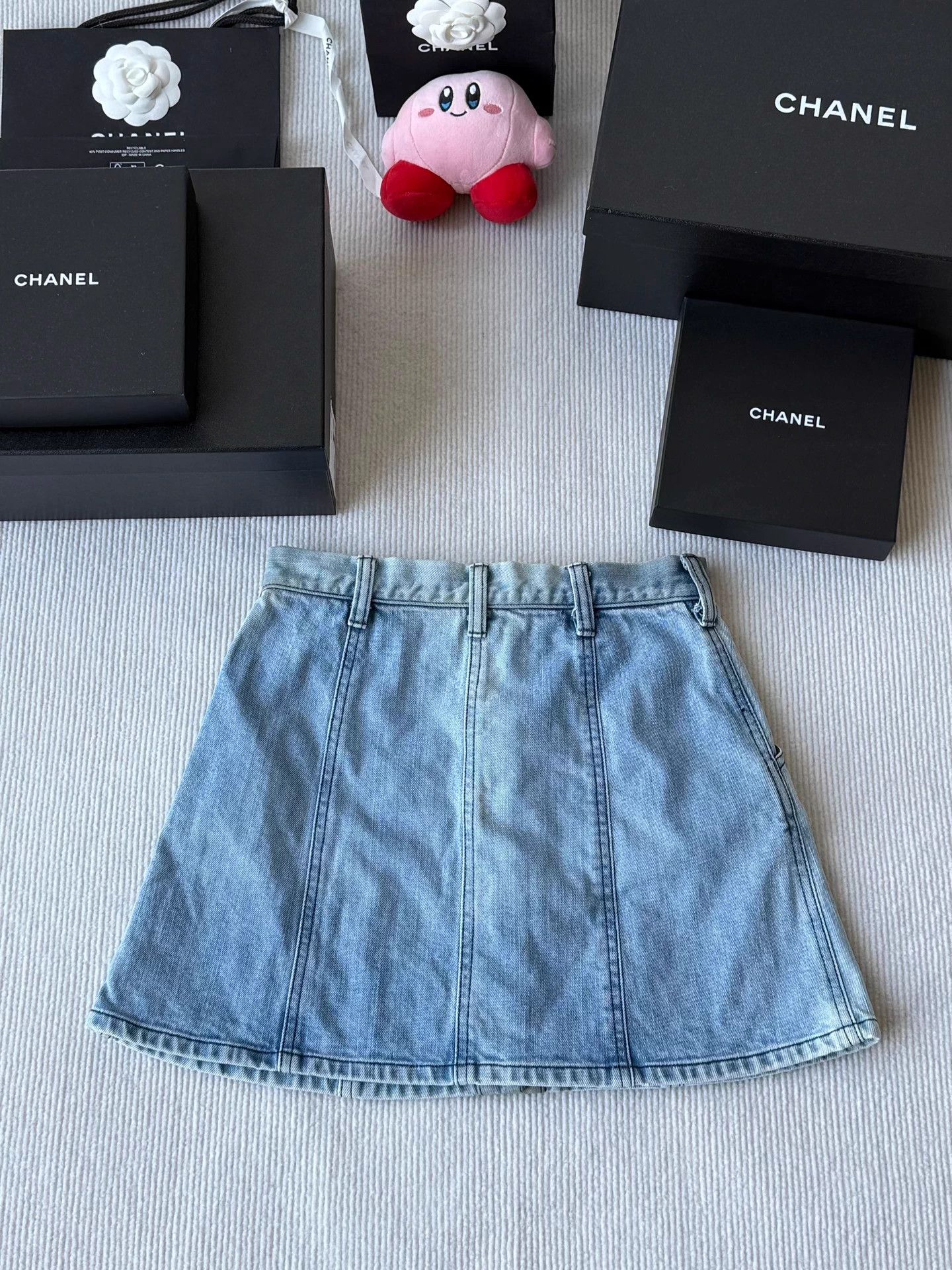 Chrome Hearts Chrome Hearts Light Blue Denim Skirt Silver Buckle S Size 25" / US 0 / IT 36 - 3 Thumbnail