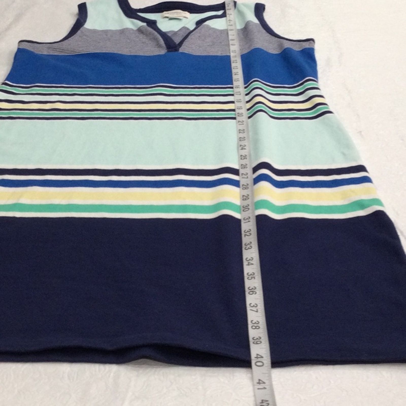 Other Liz Claiborne Weekend Stripe Sleeveless Midi Dress Size LT Size L / US 10 / IT 46 - 13 Thumbnail