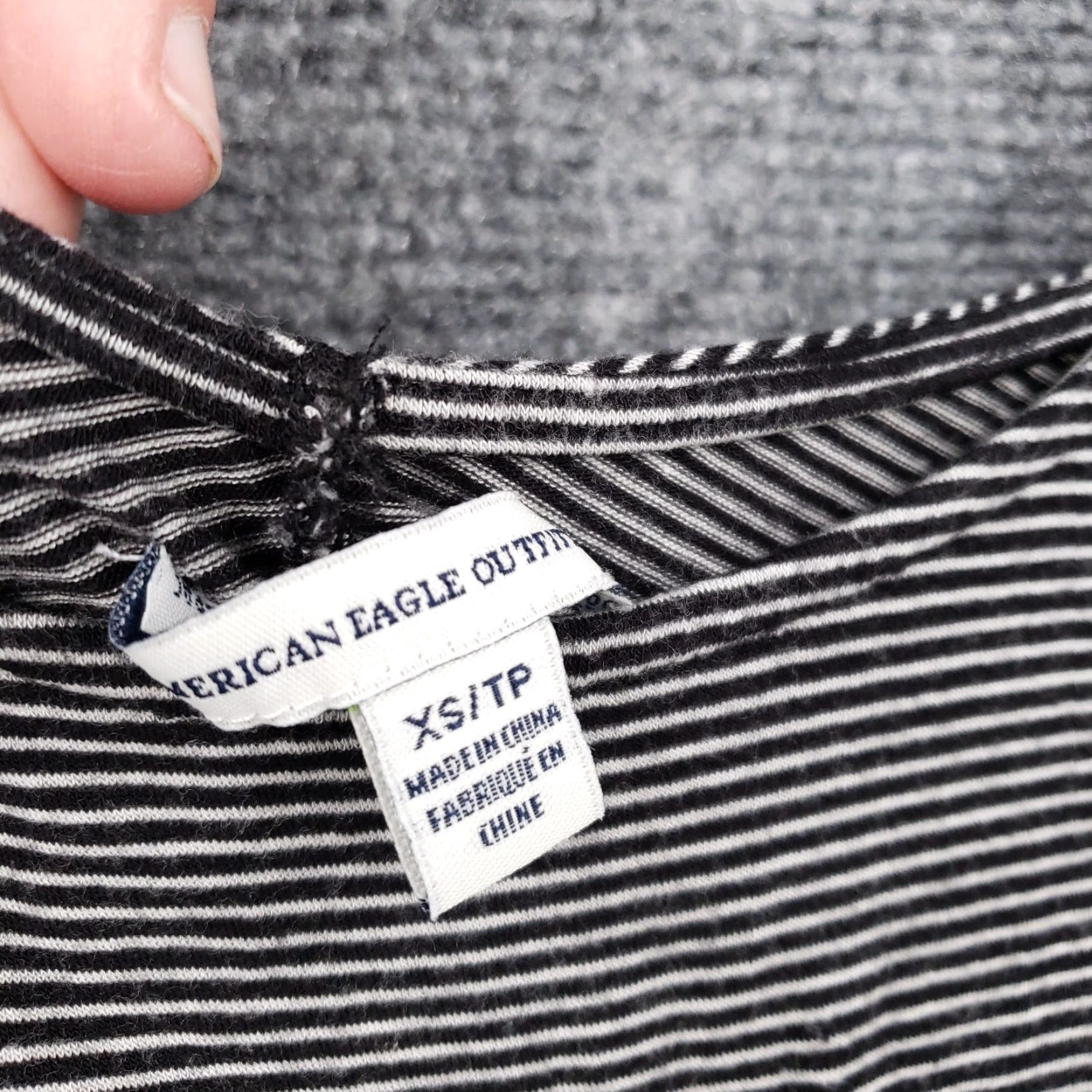 American Eagle Outfitters American Eagle Outfitters Dress Women XS Black Striped Mini Tank Shift Casual Cut Out Size XS / US 0-2 / IT 36-38 - 6 Thumbnail