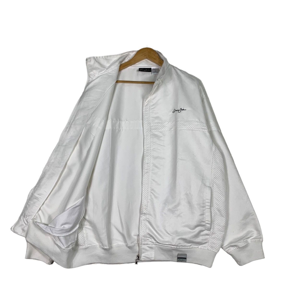 Sean John SEAN JOHN Embroidery Small Logo White Jacket #1134-C52 Size US XL / EU 56 / 4 - 7 Thumbnail