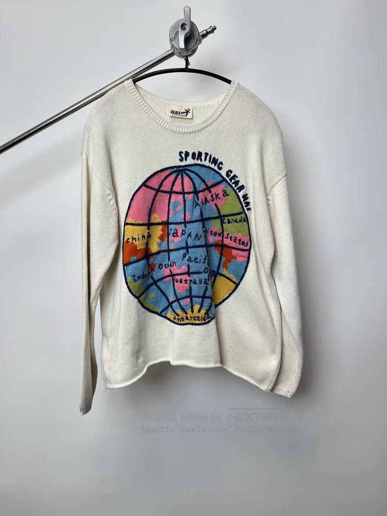 Issey Miyake Issey Miyake Color-blocked earth embroidery sweater Size US M / EU 48-50 / 2 - 1 Thumbnail