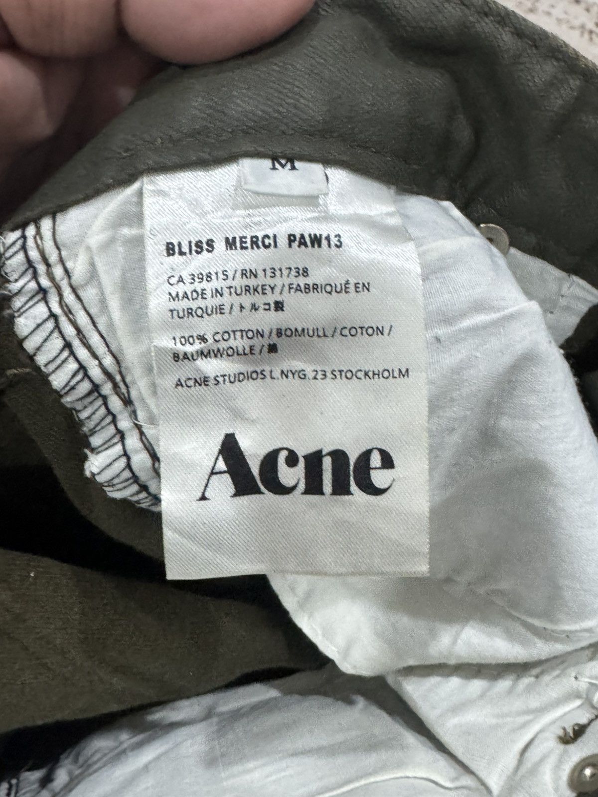 Acne Studios ACNE studio - skinny wax military green jeans Size 30" / US 8 / IT 44 - 16 Thumbnail