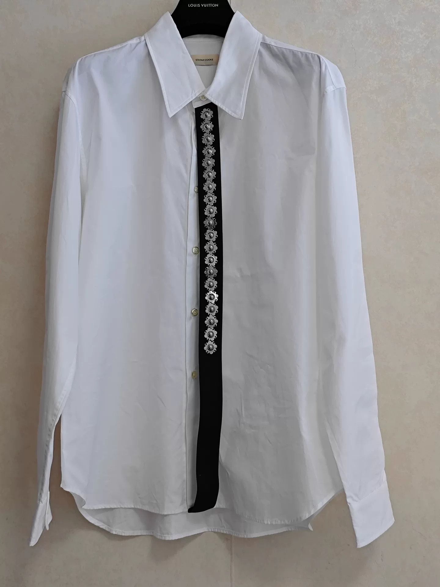 Stefan Cooke Stefan Cooke White Shirt with Metal Tie Size US XL / EU 56 / 4 - 1 Thumbnail