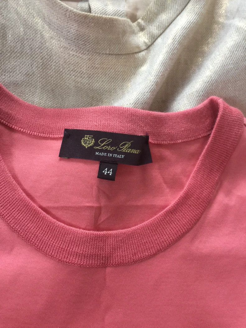 Loro Piana LORO PIANA Watermelon fan classic short sleeves Size L / US 10 / IT 46 - 5 Thumbnail