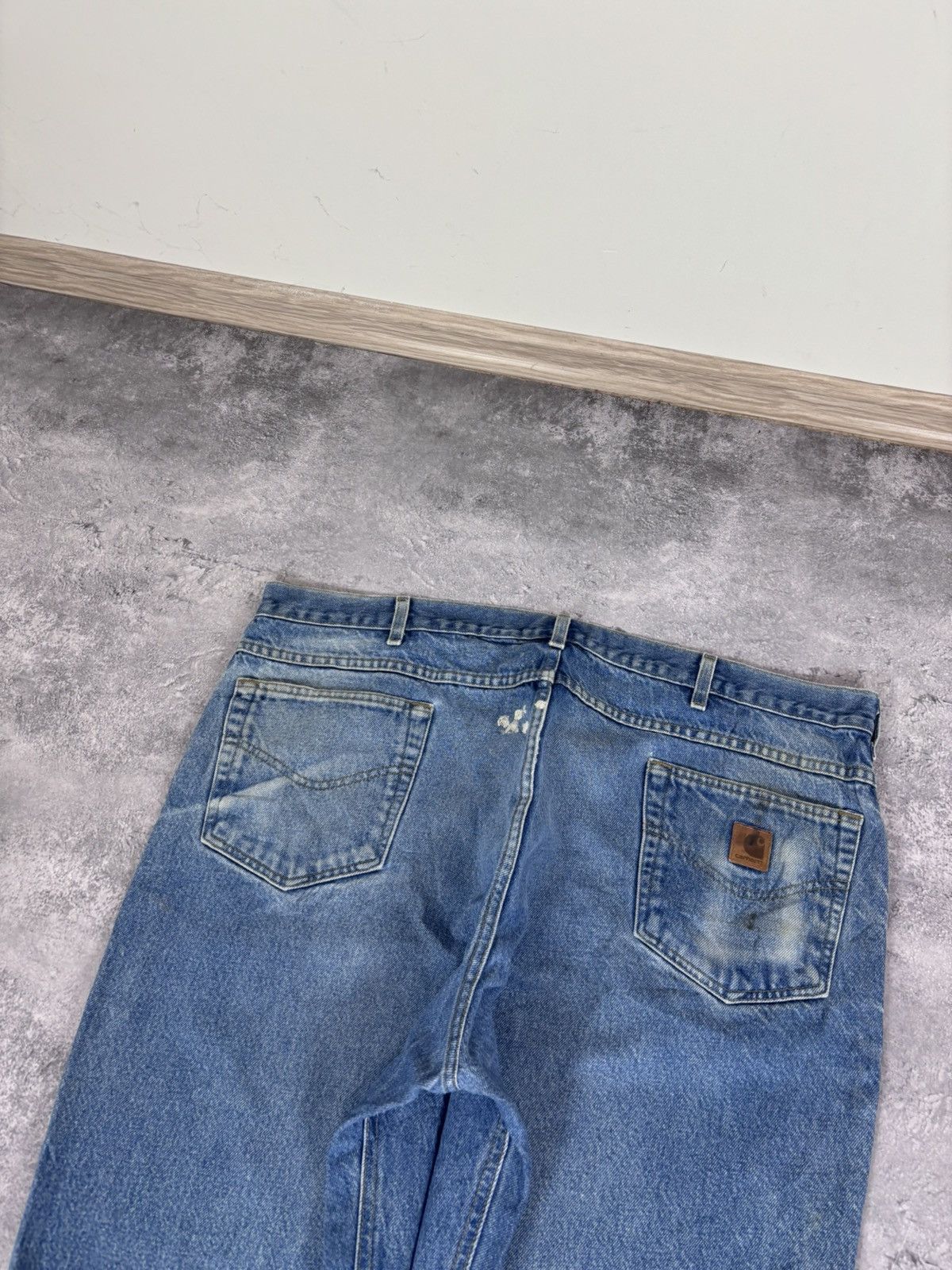 Carhartt Vintage Carhartt Men’s Denim Jeans Faded Light Blue Workwear Size US 44 / EU 60 - 7 Thumbnail