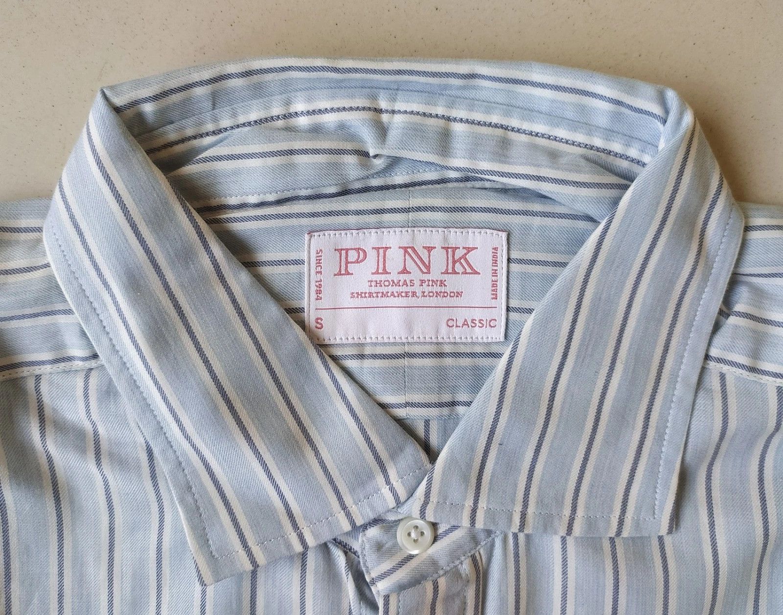Thomas Pink Thomas Pink Casual Melange Stripe Shirt Free Shipping T/35 Size US S / EU 44-46 / 1 - 4 Thumbnail