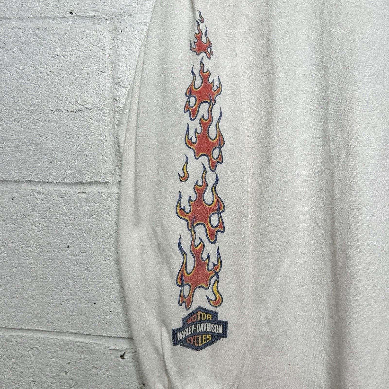 Harley Davidson Y2K Harley Davidson Screaming Eagle Flame Long-Sleeve Tee Size US L / EU 52-54 / 3 - 3 Thumbnail