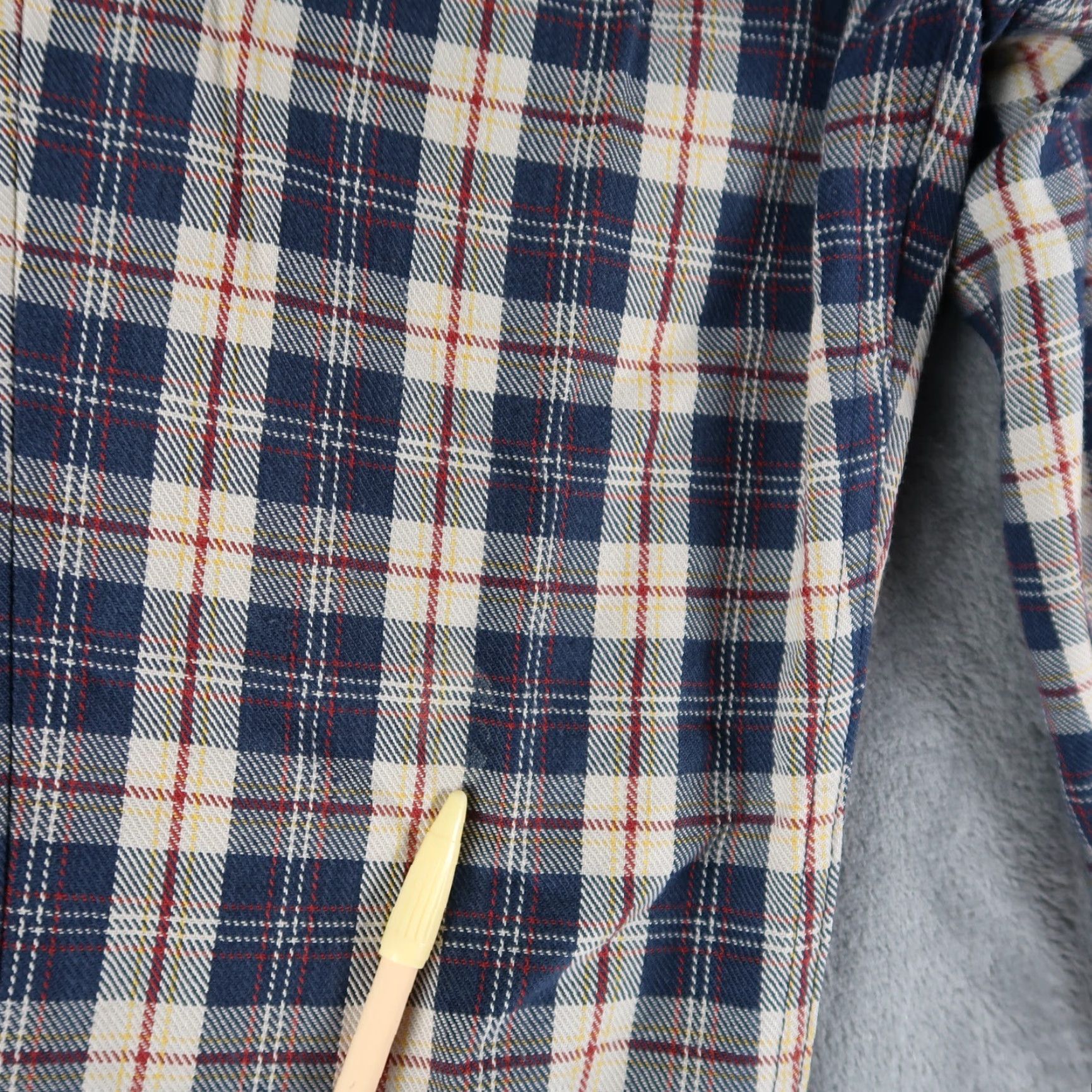 Levi's VTG Levi's 70s Orange Tab Big E Students Sta-Prest Plaid Flare Slacks 25x28 USA Mens Size ONE SIZE - 5 Thumbnail
