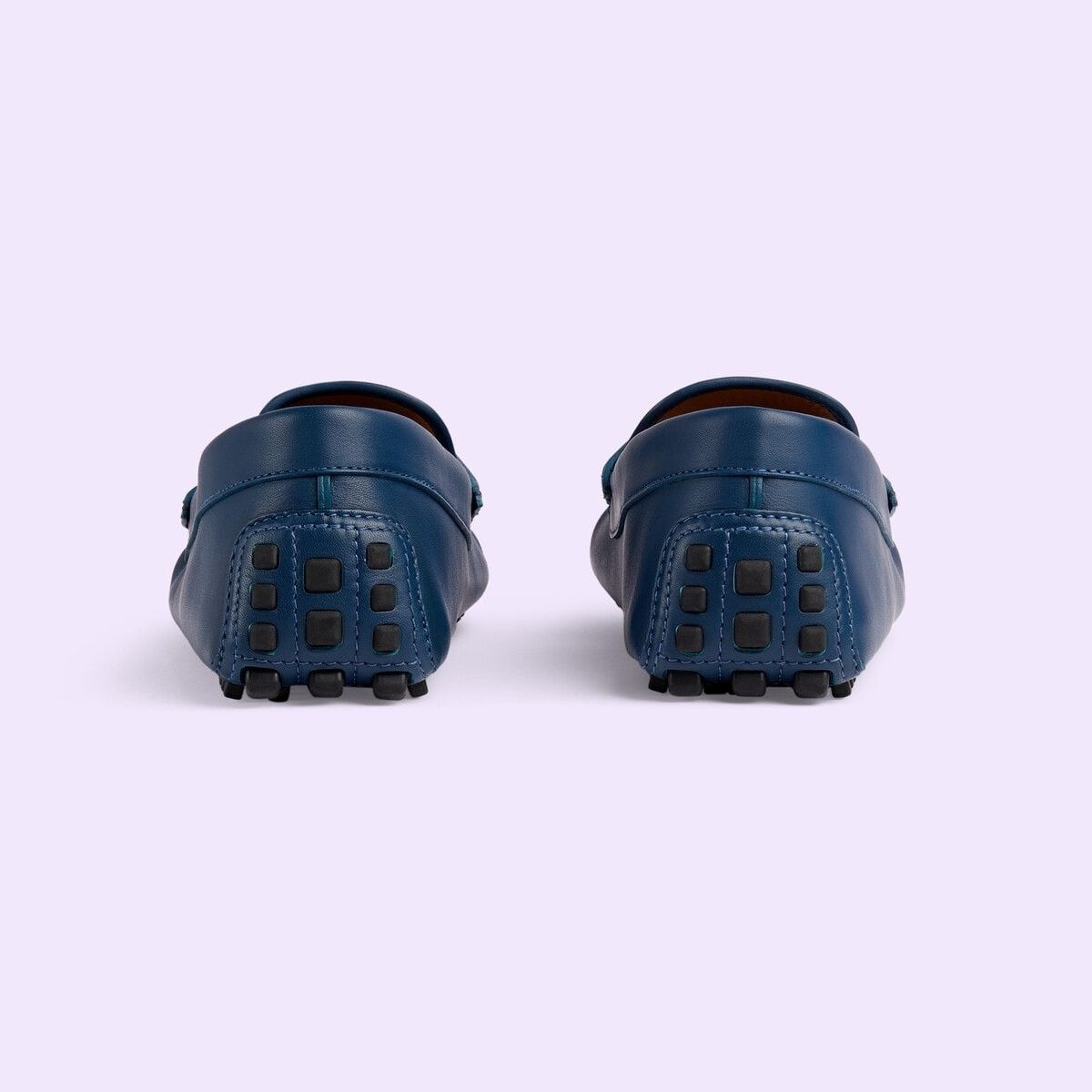 Gucci o1s1wg111025 Moccasin Leather Formal Shoes in Blue Size US 10.5 / EU 43-44 - 4 Thumbnail