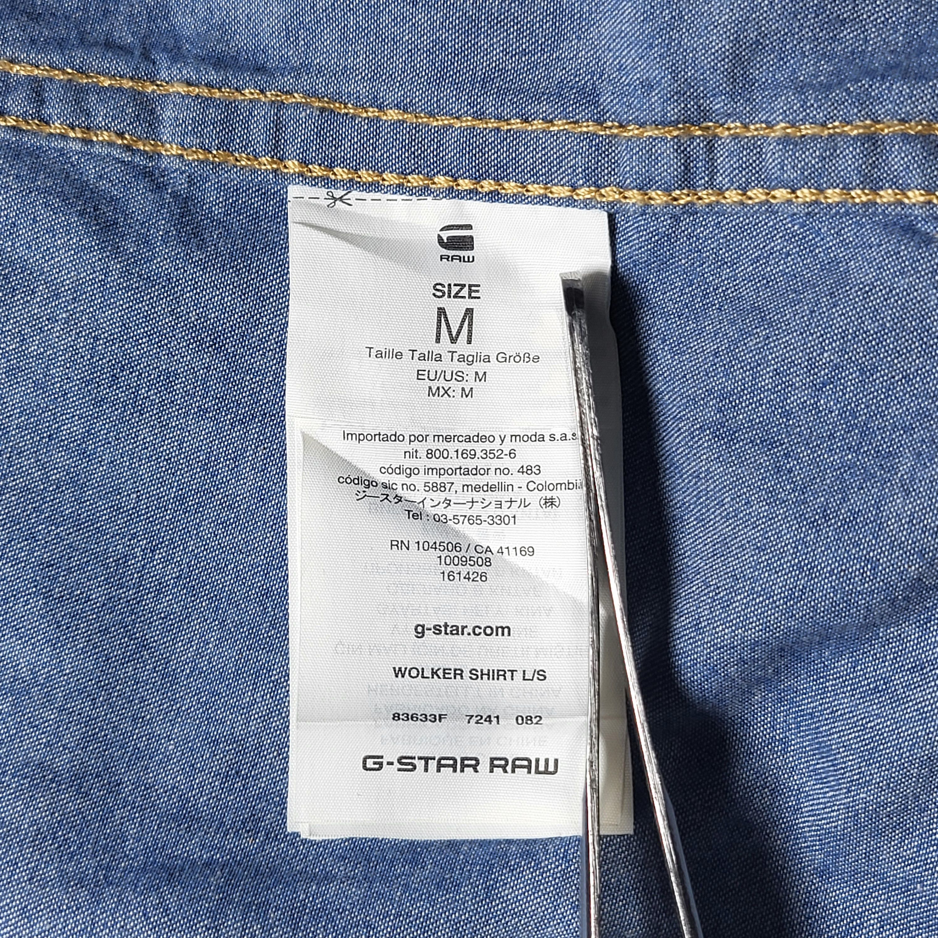 G-Star G-STAR RAW Denim Button-Up Shirt size M Size US M / EU 48-50 / 2 - 7 Thumbnail