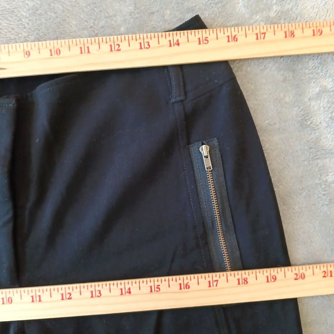 Vintage Chico's Pants Womens Size 0 Ankle Straight Leg 29x31 Black Mid Rise Regular Inseam 31"} Size 25" / US 0 / IT 36 - 3 Thumbnail