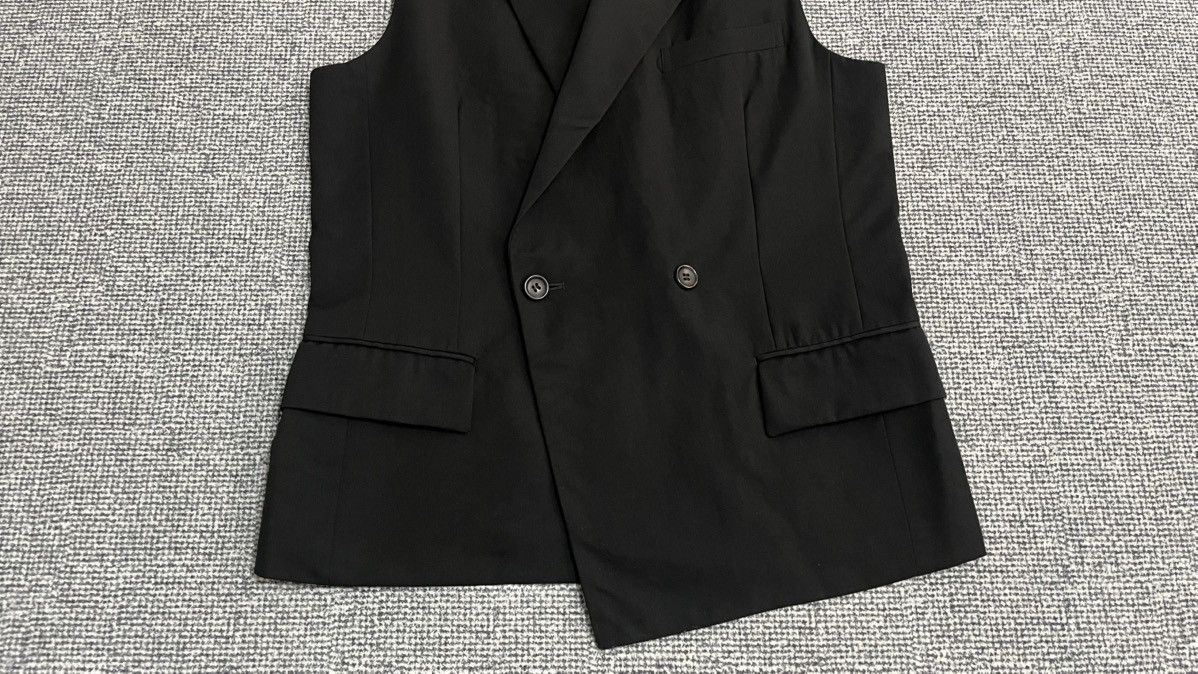 Comme des Garcons Vintage 90s Comme des garcons wool asymmetric vest Size 38R - 5 Thumbnail
