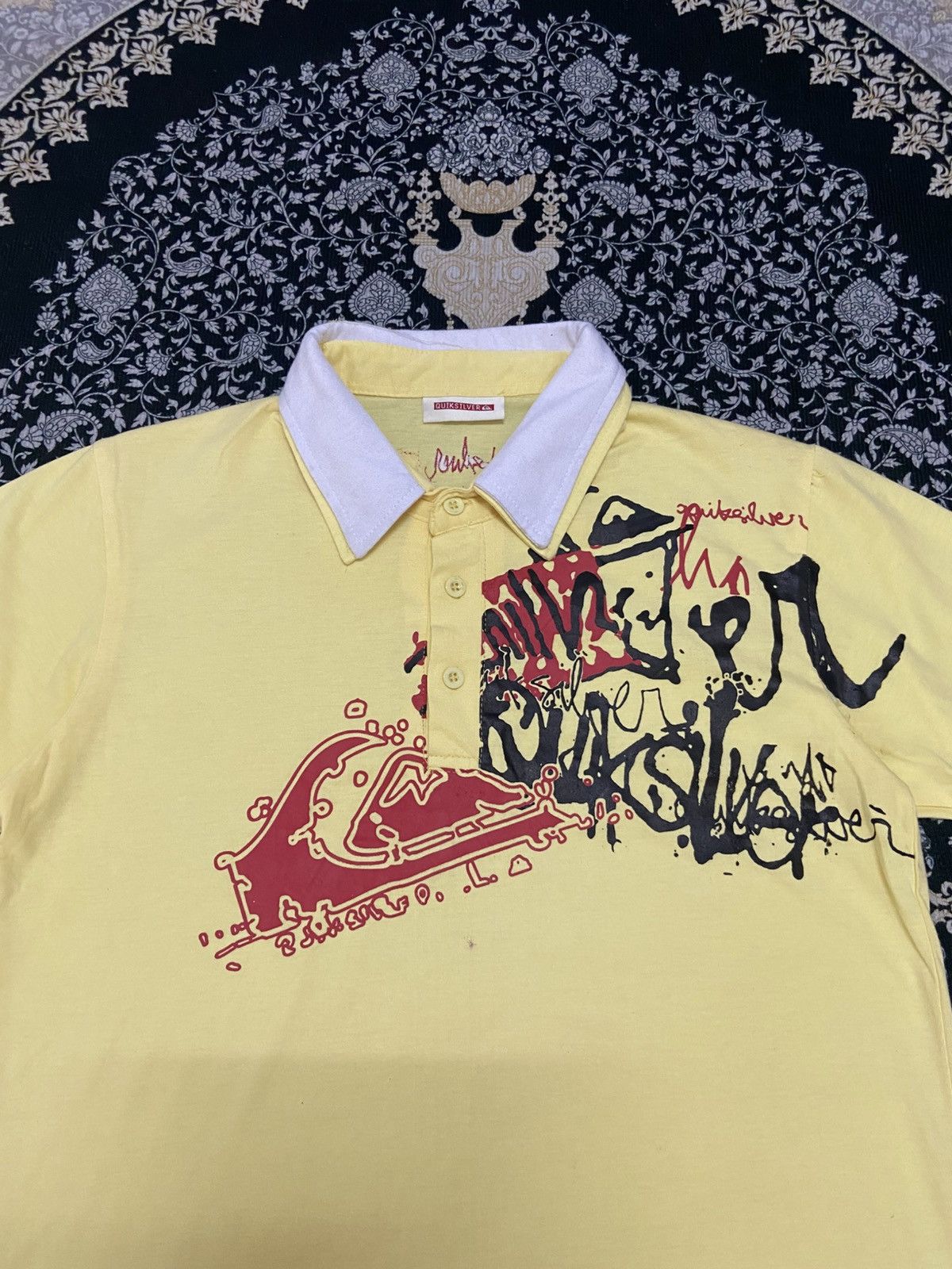 Quiksilver Vtg Quiksilver Y2K style Polo Shirt Size US M / EU 48-50 / 2 - 2 Thumbnail