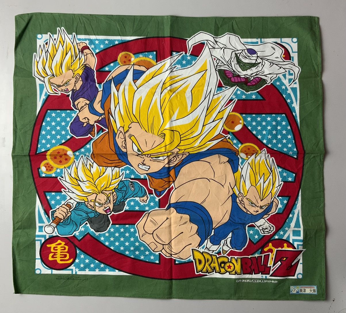 Japanese Brand Vintage Dragon Ball Z Made in Japan Big Logo Handkerchief Size ONE SIZE - 2 Thumbnail