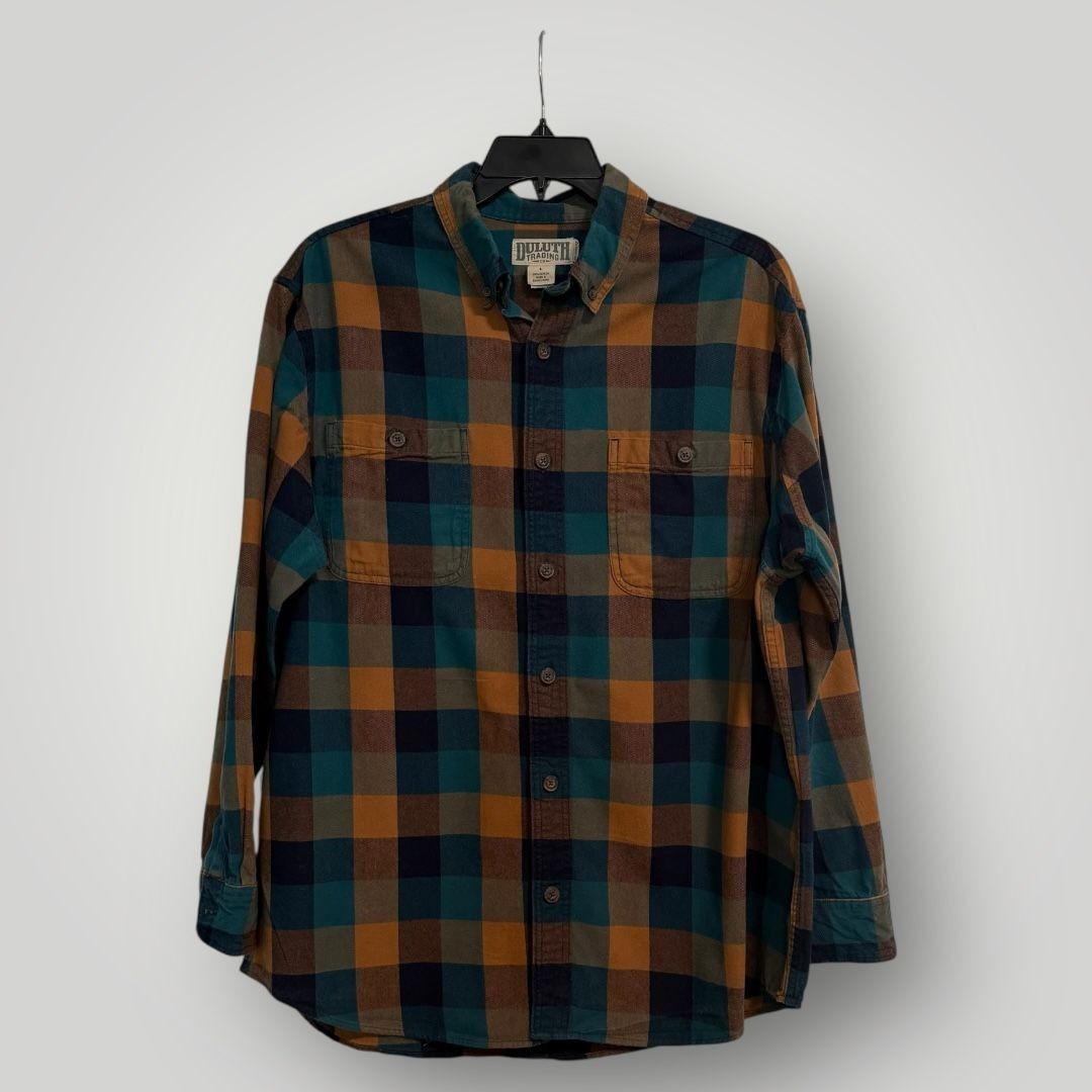 Duluth Trading Company Duluth Trading Co. Men's Flannel Plaid Shirt L Size US M / EU 48-50 / 2 - 2 Thumbnail