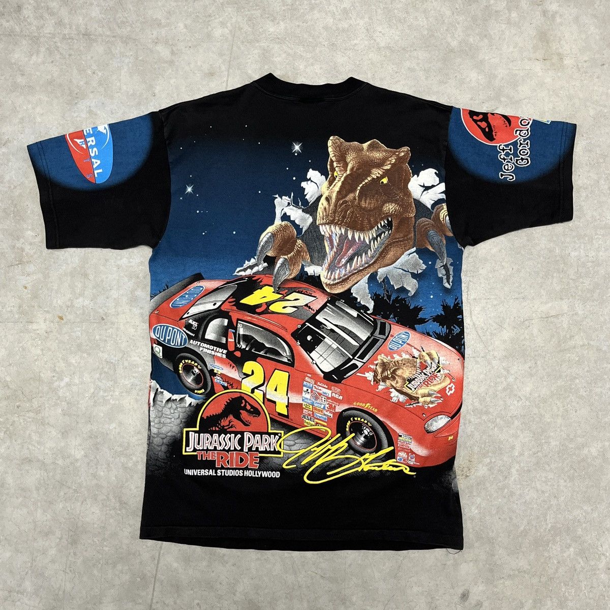 Chase Authentics Vintage Jurassic Park Nascar All Over Print Shirt Size US L / EU 52-54 / 3 - 2 Thumbnail