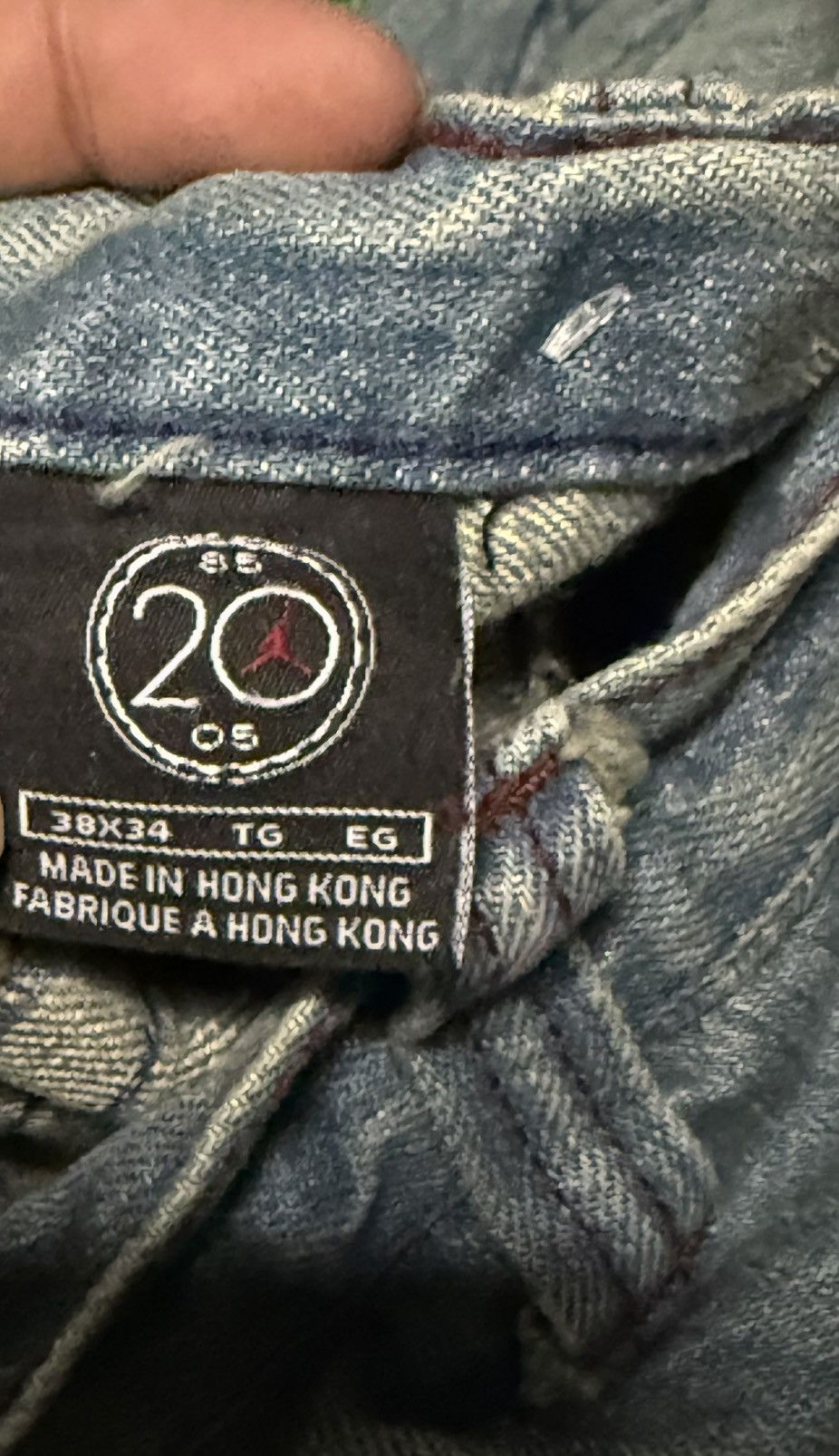 Jordan Brand Vintage Y2K Air Jordan Brand Jeans Baggy Waist 38 Nike Size US 38 / EU 54 - 7 Thumbnail