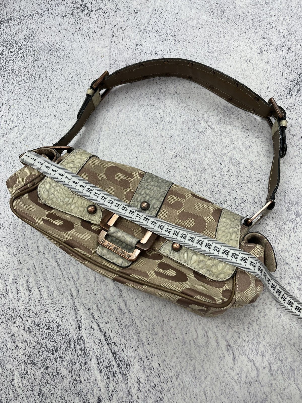Guess Vintage 00’s GUESS Cloth Handbag Monogram Y2k Avant Garde Size ONE SIZE - 19 Thumbnail