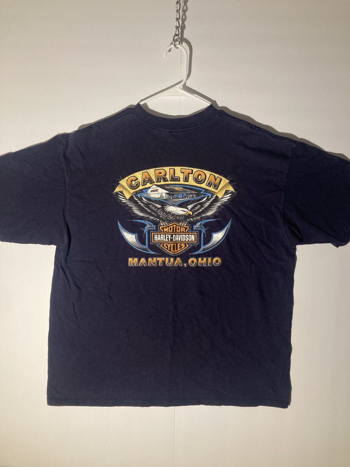 Harley Davidson × Vintage Vintage Harley Davidson Carlton Graphic Tee Size US XXL / EU 58 / 5 - 1 Thumbnail