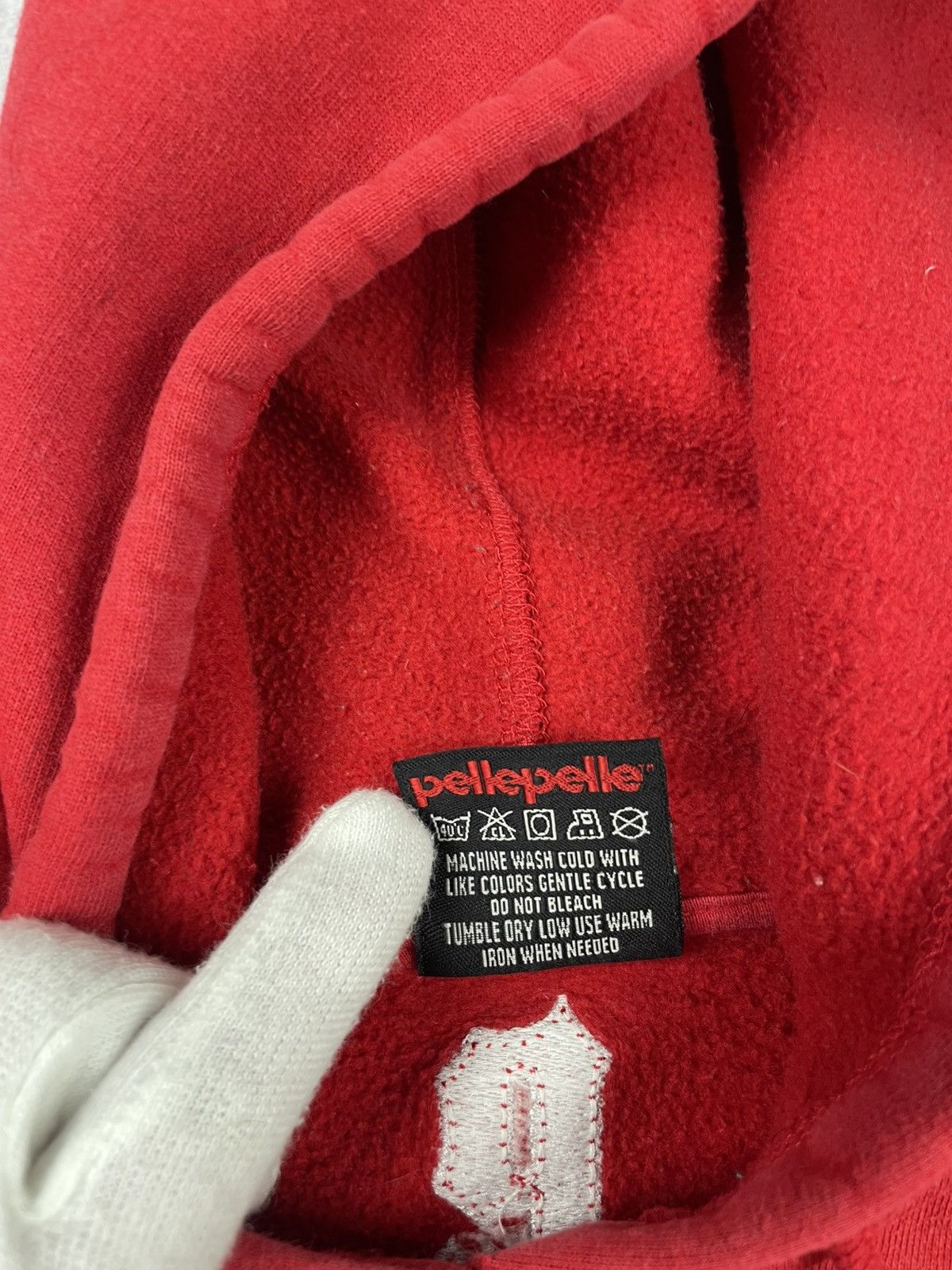 Pelle Pelle × Vintage Vintage Pelle Pelle Mens Hoodie Red Size Small Size US M / EU 48-50 / 2 - 17 Thumbnail