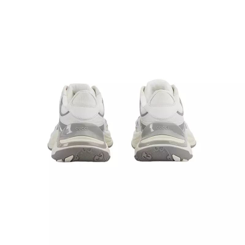 GUCCI 2.0 $1230 Wmn's Wht/Gry Mesh Sneakers N&A