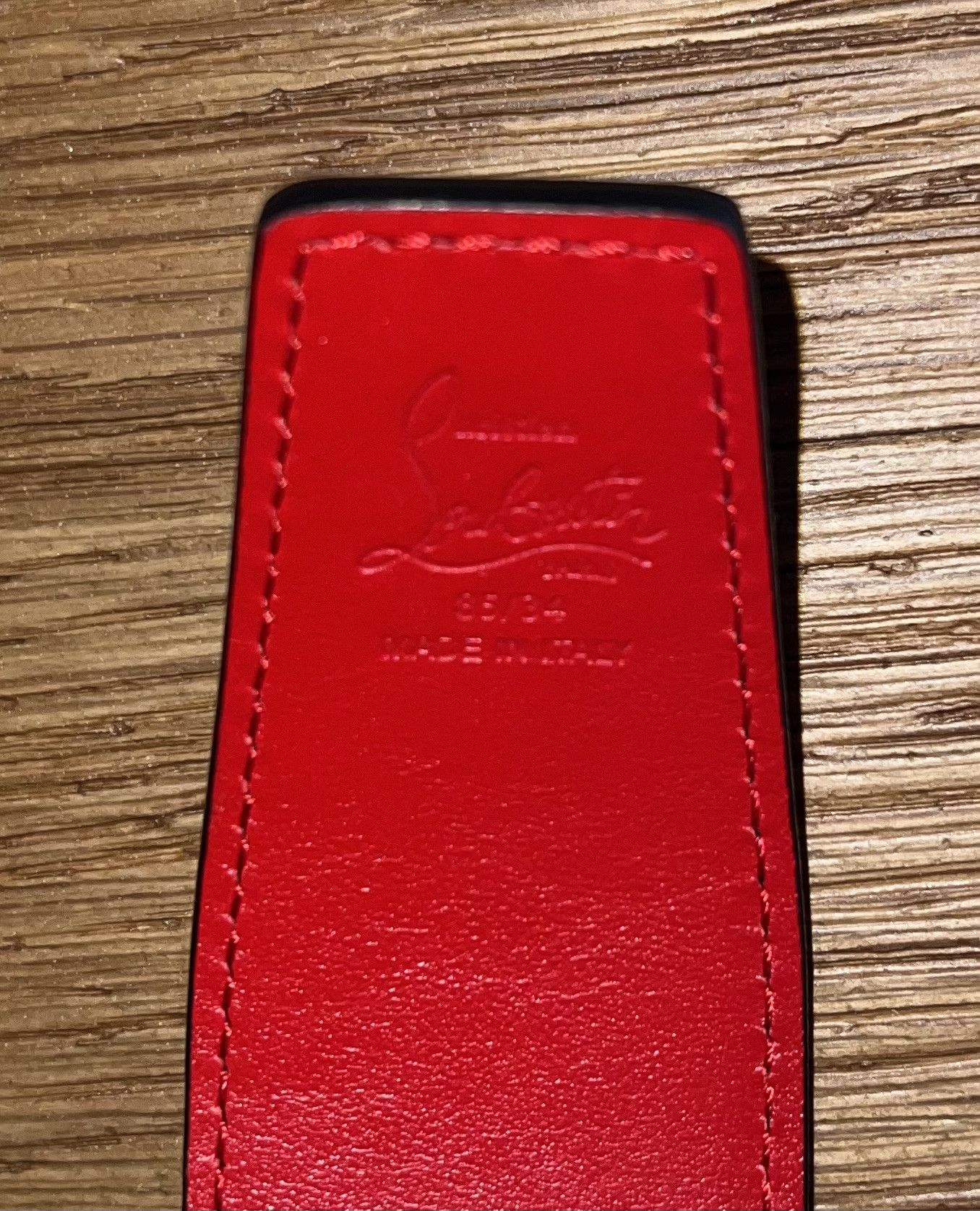 Christian Louboutin CL Logo Belt Size 34 - 7 Thumbnail