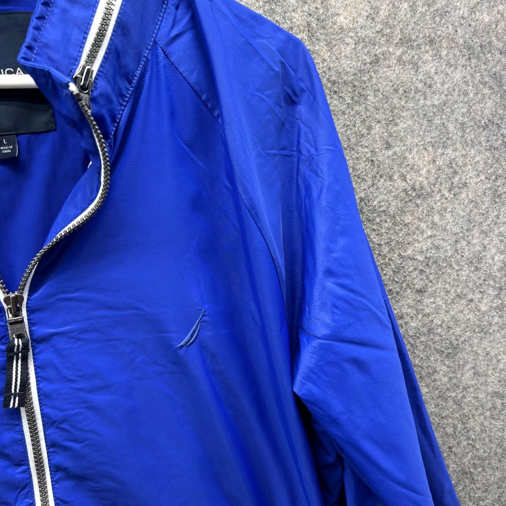 Nautica VINTAGE Nautica Sweater Mens L Blue Men Full Zip Nylon Parka Jacket Windbreaker Size US L / EU 52-54 / 3 - 4 Thumbnail
