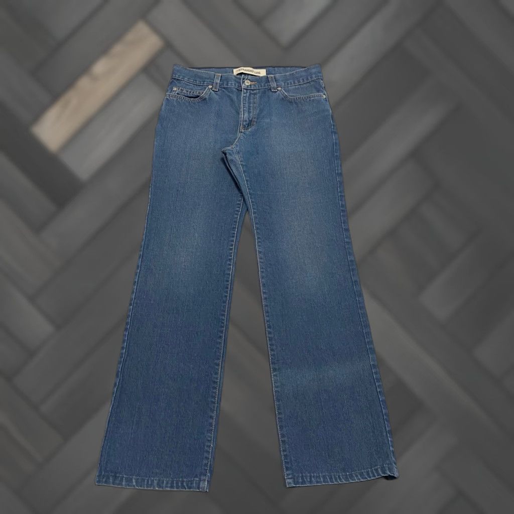 Gap VINTAGE Gap Jeans Straight Women Size 10 Blue 100% Cotton Denim Mid Rise 5-Pocket Design Button Zip Regular fit Adult Womens Jeans Size 32" / US 10 / IT 46 - 1 Thumbnail