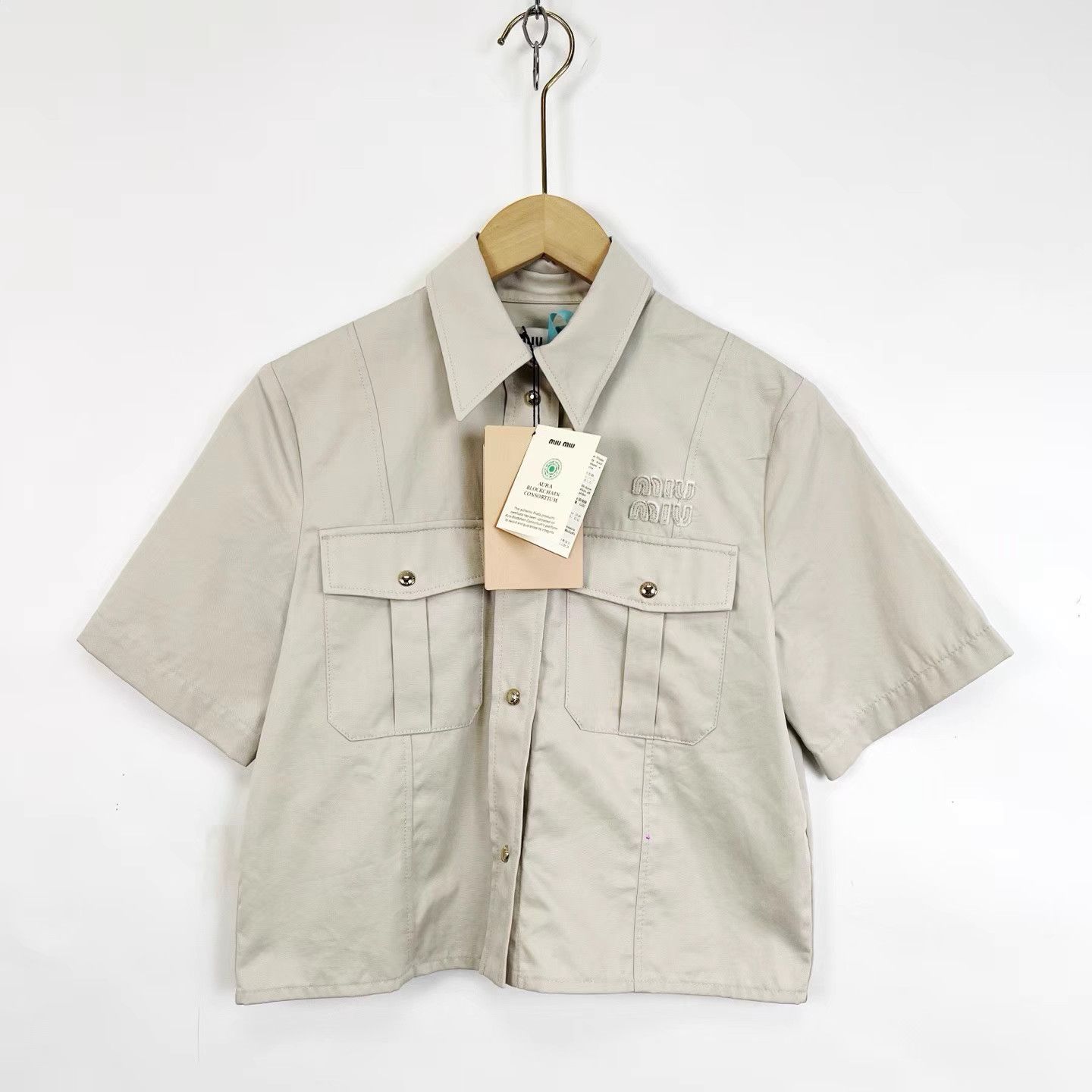 Miu Miu Miu Miu Cargo-Style Casual Short Jacket K12 Size XS / US 0-2 / IT 36-38 - 1 Thumbnail