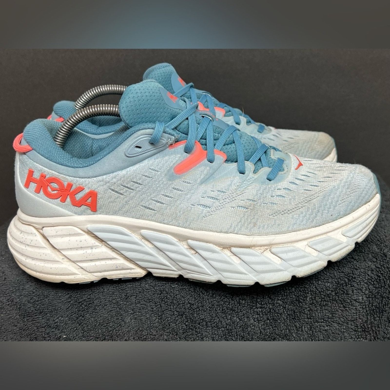Hoka Hoka One One Gaviota 4 Women's Size 10 B Blue Running Shoes Size US 10 / IT 40 - 2 Thumbnail