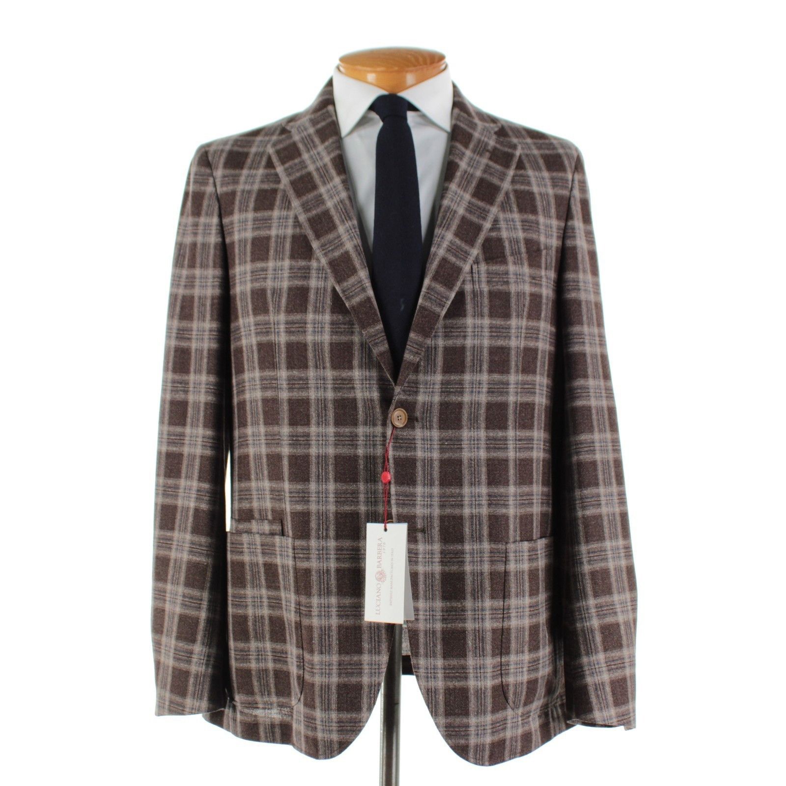 Luciano Barbera Luciano Barbera Sport Coat Size 44 US in Brown Size 44R - 1 Thumbnail