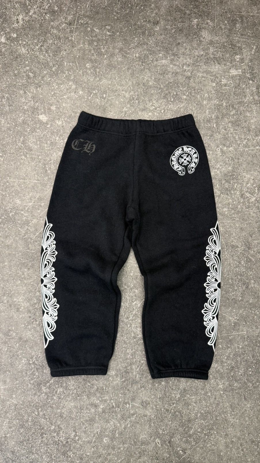 Chrome Hearts Chrome Hearts KIDS Horseshoe Floral Sweatpants Black Size US 26 / EU 42 - 1 Thumbnail
