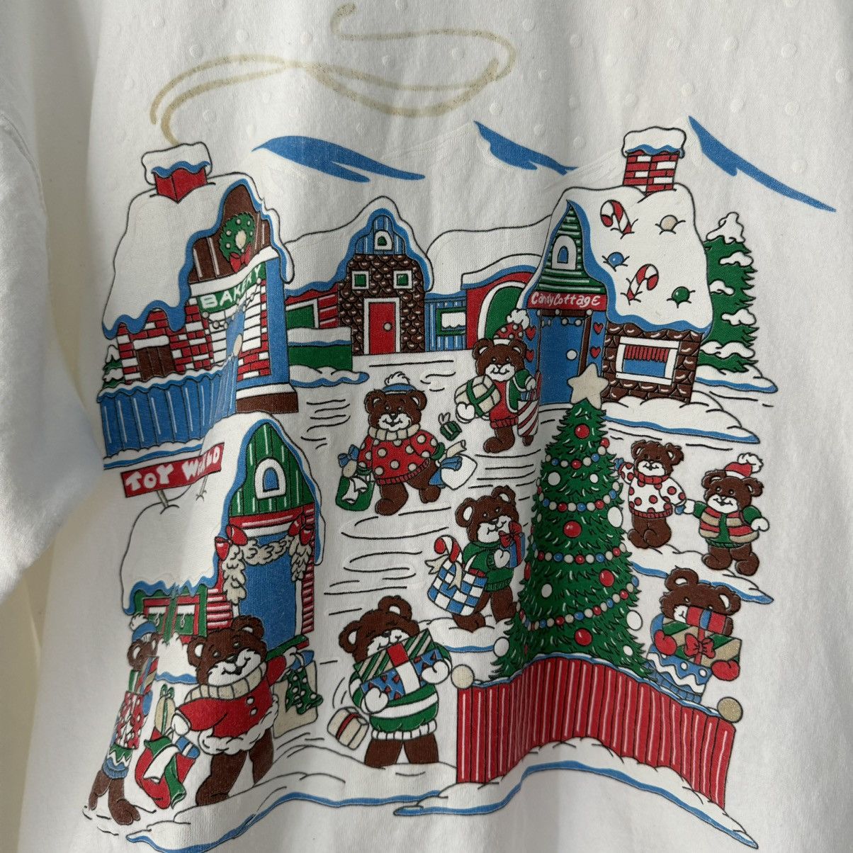 Vintage 90’s X’Mas Bear Sweater Size US XL / EU 56 / 4 - 3 Thumbnail
