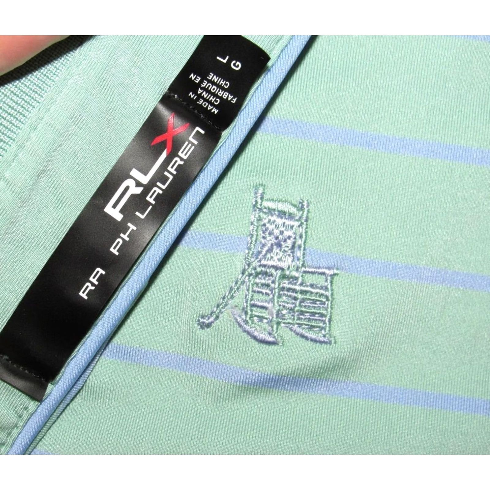 RLX Ralph Lauren Polo RLX Green Short Sleeve Polo Shirt Ansley Golf Club Large L Size US L / EU 52-54 / 3 - 3 Thumbnail