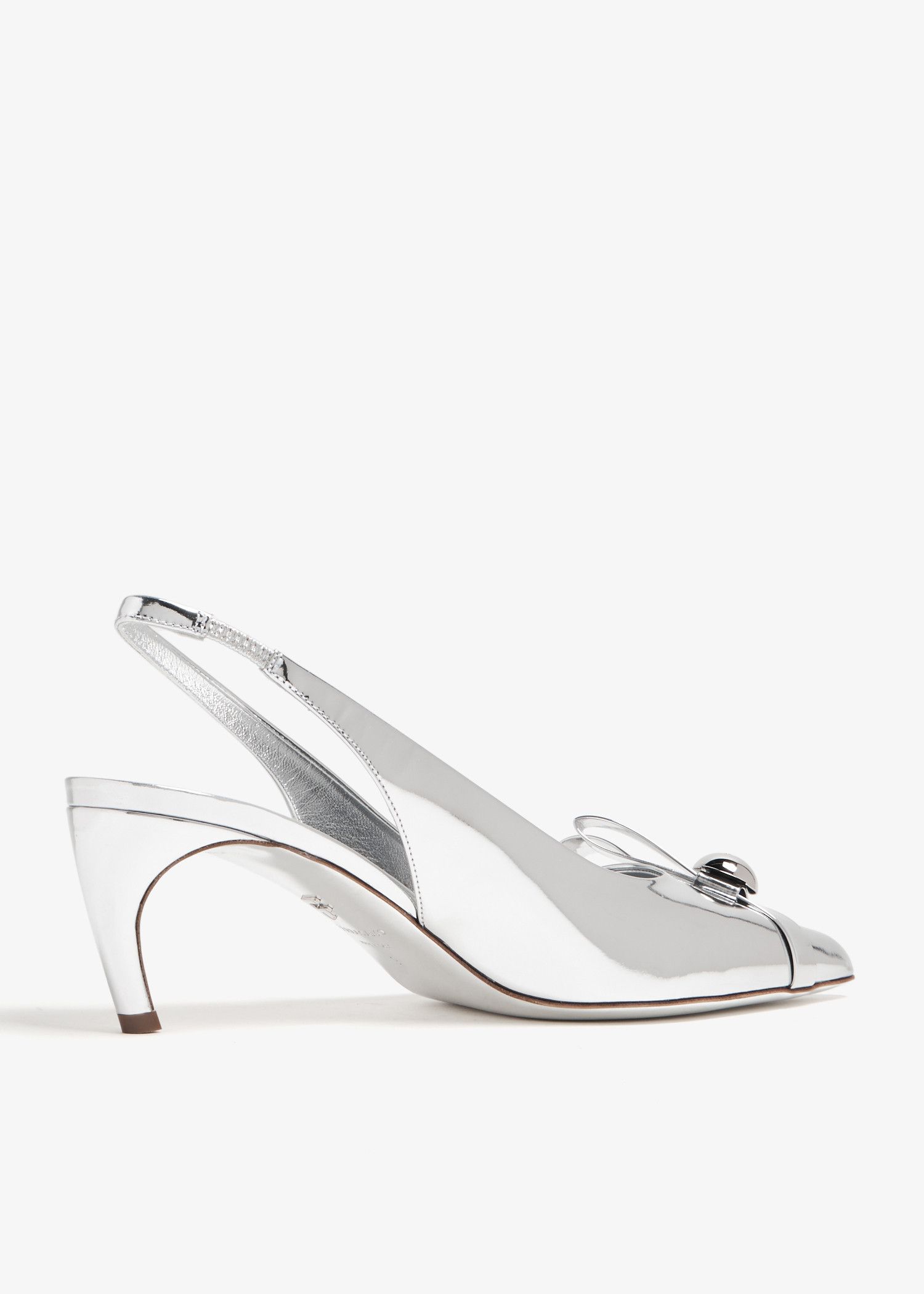 Salvatore Ferragamo o1s1rm0924 Brilda Pumps in Silver Size US 5.5 / IT 35.5 - 4 Thumbnail