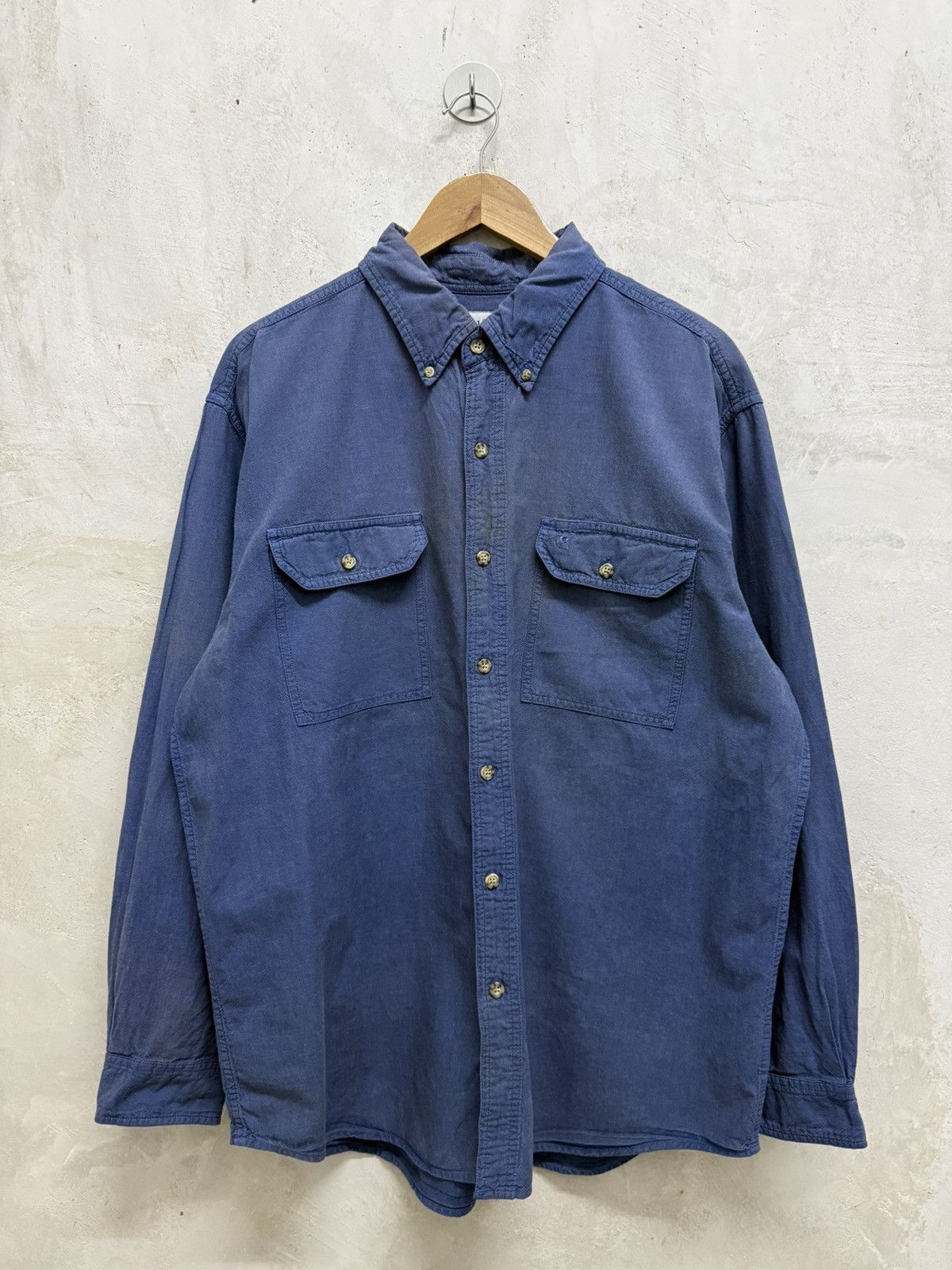 Carhartt Distressed Carhartt Cargo Pocket Button Up Shirt Size US XL / EU 56 / 4 - 1 Thumbnail